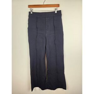 SPANX‎ Ponte Flare Targeted Compression Women's Navy Blue Wide Leg Pants Large